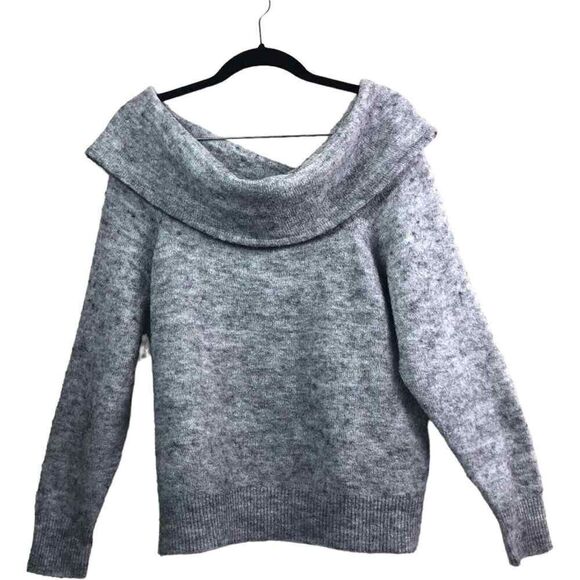 H&M Divided Gray Wool Blend Knit Long Sleeve Sweater - Picture 3 of 9